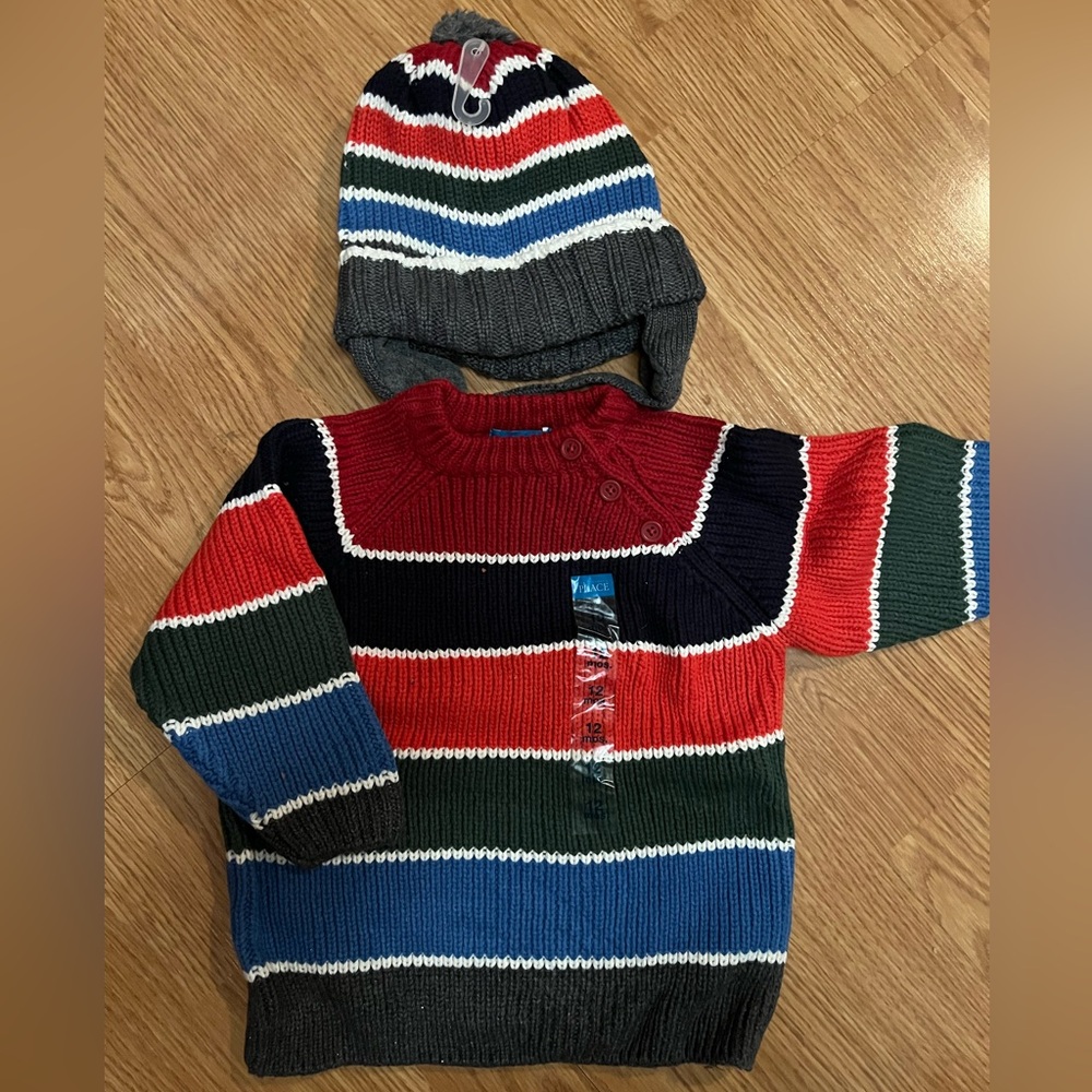 NWT The Children’s Place sweater/hat combo